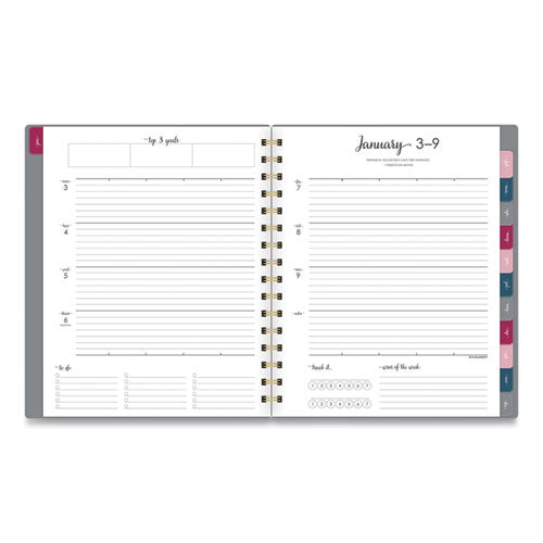 Harmony Weekly-monthly Poly Planner, 8.75 X 7, Gray, 2022