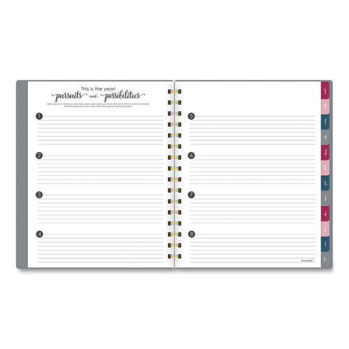Harmony Weekly-monthly Poly Planner, 8.75 X 7, Gray, 2022