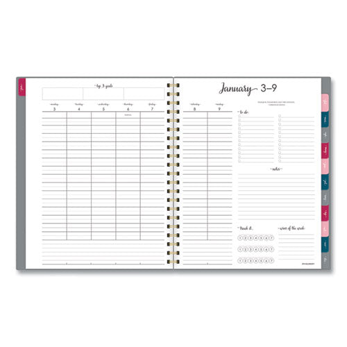 Harmony Weekly-monthly Poly Planner, 11 X 8.5, Gray, 2022