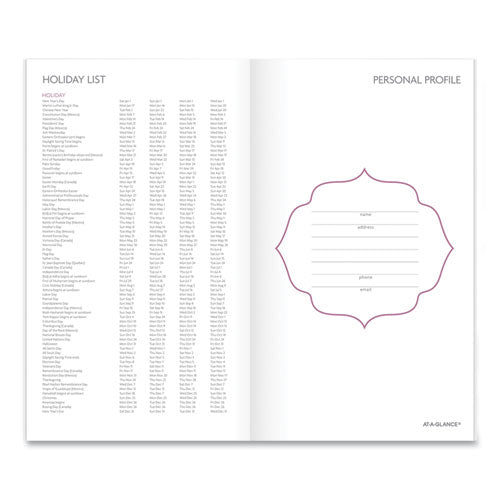 Badge Floral Monthly Planner, 6 X 3.5, 2022-2023