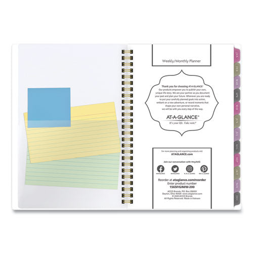 Badge Floral Weekly-monthly Planner, 8.5 X 5.5, 2022