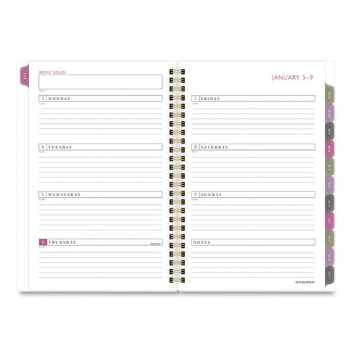 Badge Floral Weekly-monthly Planner, 8.5 X 5.5, 2022