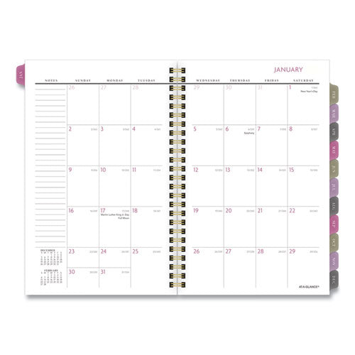 Badge Floral Weekly-monthly Planner, 8.5 X 5.5, 2022