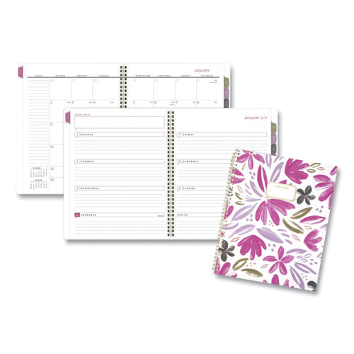 Badge Floral Weekly-monthly Planner, 11 X 8.5, 2022