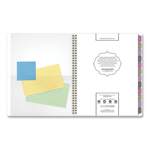 Badge Floral Weekly-monthly Planner, 11 X 8.5, 2022