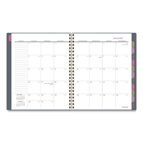 Badge Medallion Weekly-monthly Planner, 8.5 X 5.5, Gray, 2022