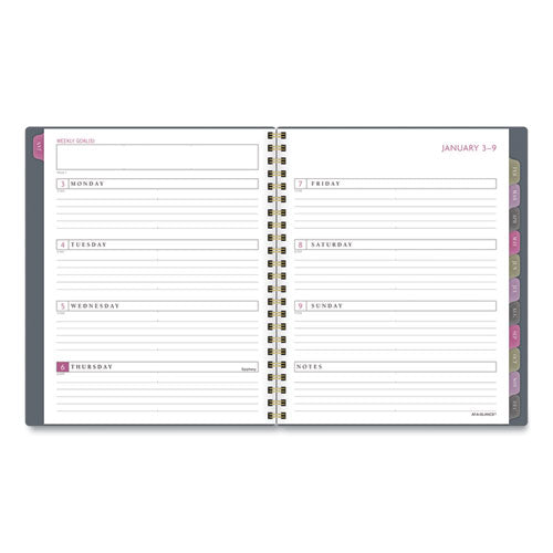 Badge Medallion Weekly-monthly Planner, 8.5 X 5.5, Gray, 2022