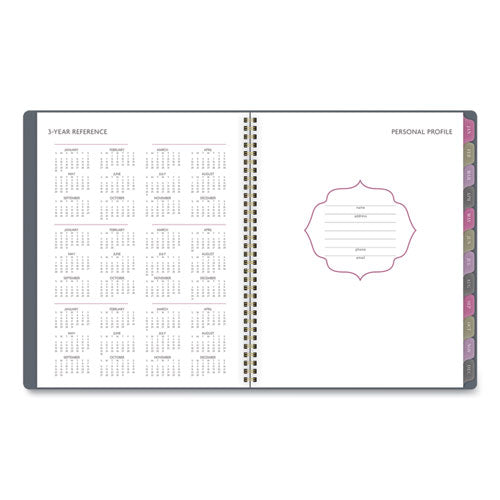 Badge Medallion Weekly-monthly Planner, 11 X 8.5, Gray, 2022
