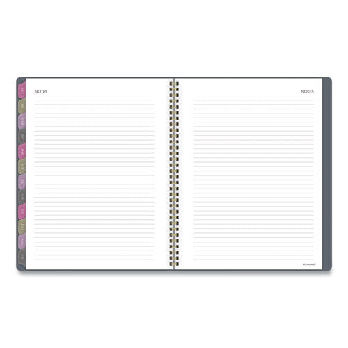 Badge Medallion Weekly-monthly Planner, 11 X 8.5, Gray, 2022