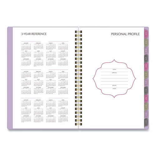 Badge Wave Weekly-monthly Planner, 8.5 X 5.5, Lavendar, 2022