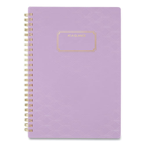 Badge Wave Weekly-monthly Planner, 8.5 X 5.5, Lavendar, 2022