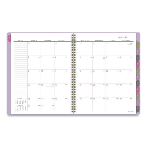 Badge Wave Weekly-monthly Planner, 11 X 8.5, Lavendar, 2022