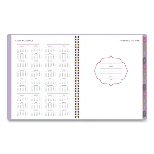 Badge Wave Weekly-monthly Planner, 11 X 8.5, Lavendar, 2022