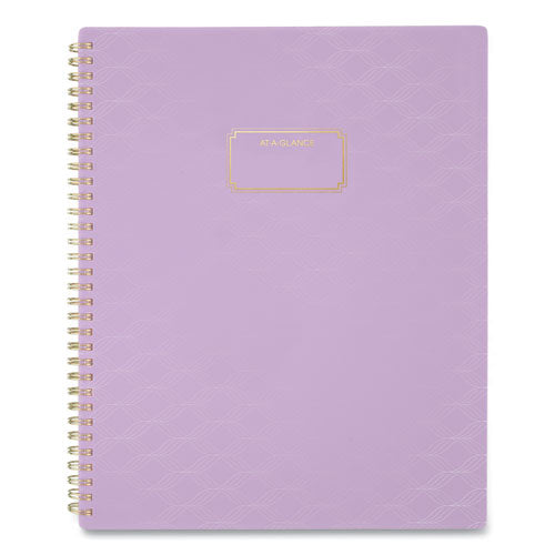 Badge Wave Weekly-monthly Planner, 11 X 8.5, Lavendar, 2022
