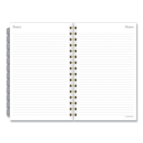 Mackenzie Weekly-monthly Planner, 8.5 X 5.5, Black-white Geo, 2022