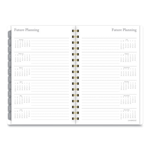 Mackenzie Weekly-monthly Planner, 8.5 X 5.5, Black-white Geo, 2022