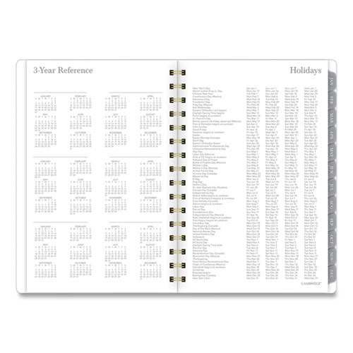 Mackenzie Weekly-monthly Planner, 8.5 X 5.5, Black-white Geo, 2022