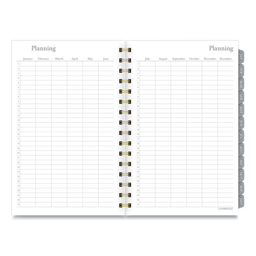 Mackenzie Weekly-monthly Planner, 8.5 X 5.5, Black-white Geo, 2022