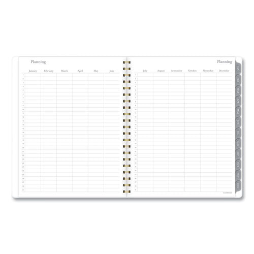 Mackenzie Weekly-monthly Planner, 11 X 8.5, Black-white Geo, 2022