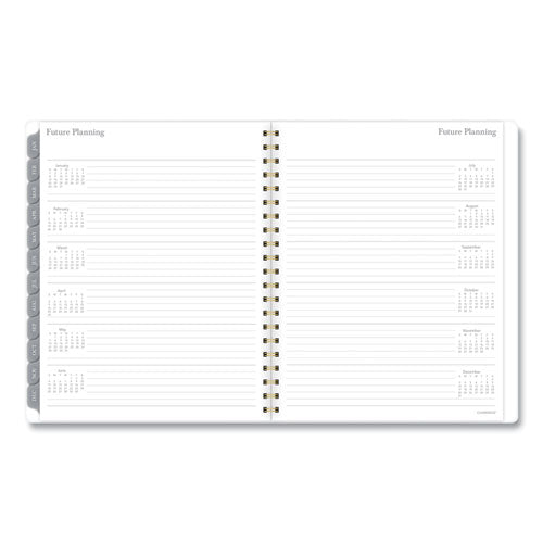 Mackenzie Weekly-monthly Planner, 11 X 8.5, Black-white Geo, 2022