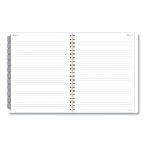 Mackenzie Weekly-monthly Planner, 11 X 8.5, Black-white Geo, 2022