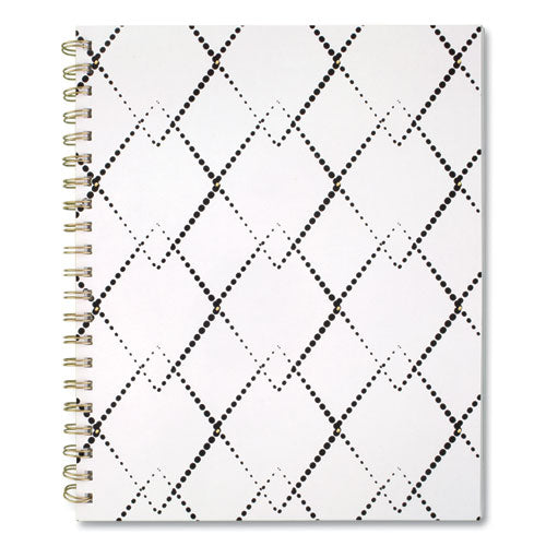 Mackenzie Weekly-monthly Planner, 11 X 8.5, Black-white Geo, 2022