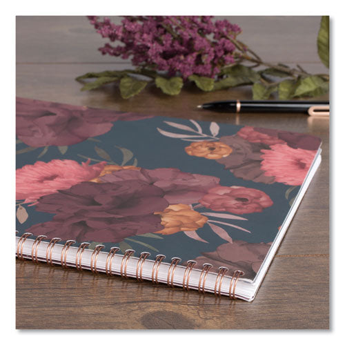 Dark Romance Weekly-monthly Planner, 11 X 8.5, Floral, 2021-2022