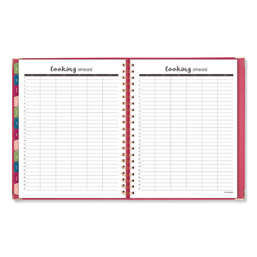 Harmony Weekly-monthly Hardcover Planner, 11 X 8.5, Berry, 2021-2022