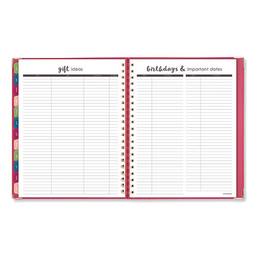 Harmony Weekly-monthly Hardcover Planner, 11 X 8.5, Berry, 2021-2022