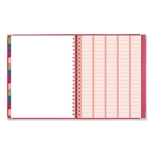Harmony Weekly-monthly Hardcover Planner, 11 X 8.5, Berry, 2021-2022