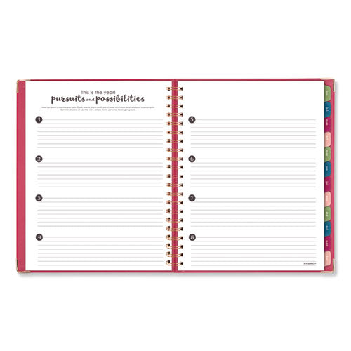 Harmony Weekly-monthly Hardcover Planner, 11 X 8.5, Berry, 2021-2022