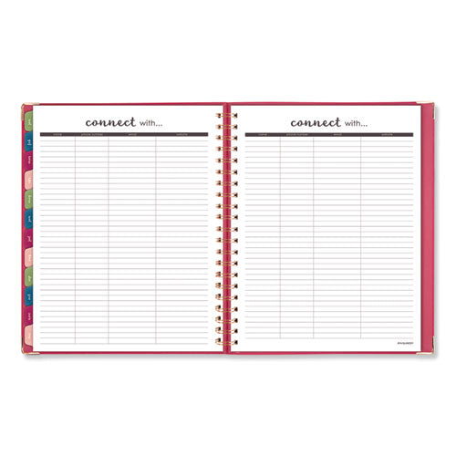 Harmony Weekly-monthly Hardcover Planner, 11 X 8.5, Berry, 2021-2022