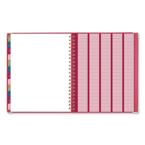 Harmony Weekly-monthly Hardcover Planner, 11 X 8.5, Berry, 2021-2022