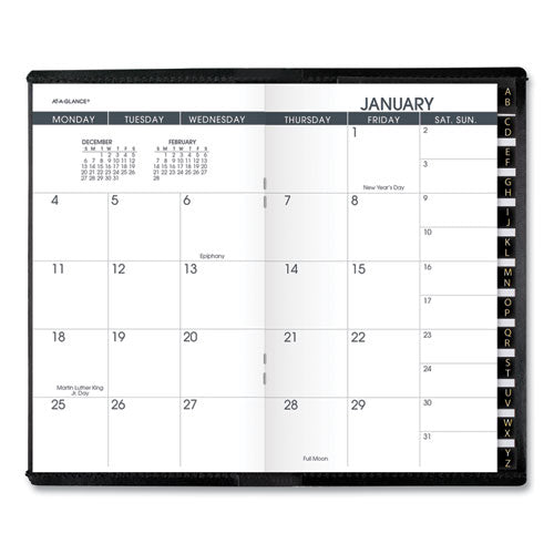 Pocket-size Monthly Planner, 6 X 3.5, White, 2021-2022