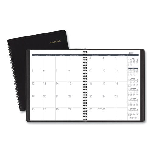 Monthly Planner, 8.75 X 7, Black, 2021
