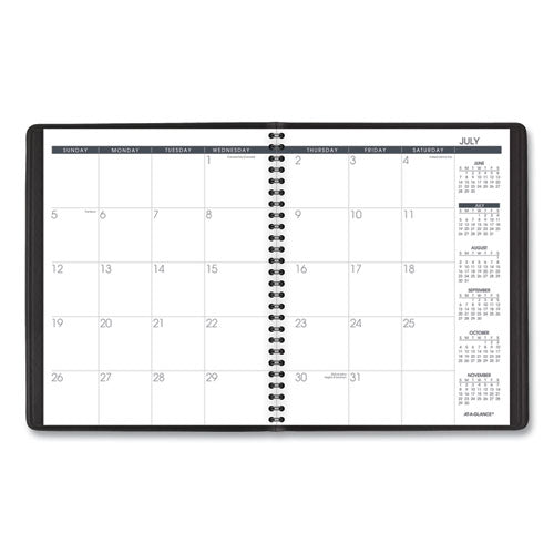 Monthly Planner,8.75 X 7, Black, 2020-2021
