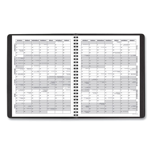Monthly Planner,8.75 X 7, Black, 2020-2021