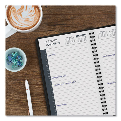 Daily Appointment Book With 30-minute Appointments, 8 X 5, White, 2021