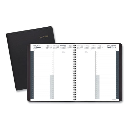 24-hour Daily Appointment Book, 11 X 8.5, White, 2021