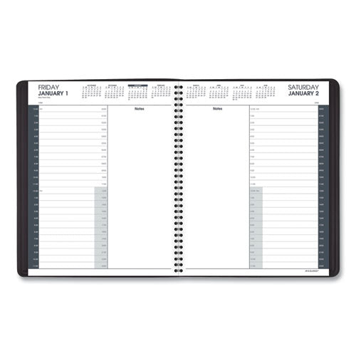 24-hour Daily Appointment Book, 11 X 8.5, White, 2021