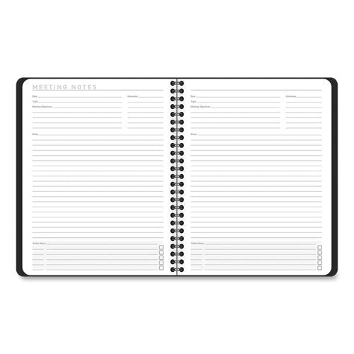Contemporary Lite Weekly-monthly Planner, 8.75 X 7, Black, 2022
