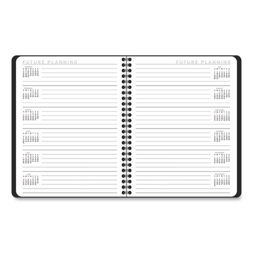 Contemporary Lite Weekly-monthly Planner, 8.75 X 7, Black, 2022