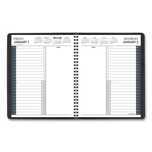 24-hour Daily Appointment Book, 8.75 X 7, White, 2021