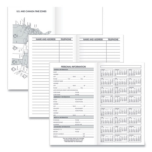 Pocket Size Monthly Planner Refill, 6 X 3.5, White, 2021-2022