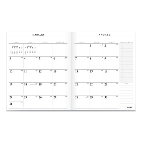 Executive Monthly Padfolio Refill, 11 X 9, White, 2021