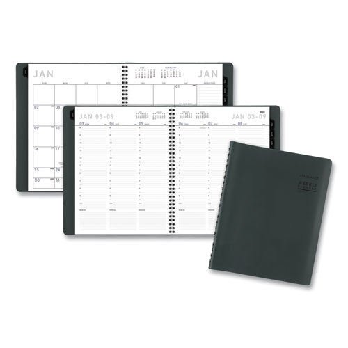 Contemporary Weekly-monthly Planner, 11 X 8.25, Forest Green, 2022