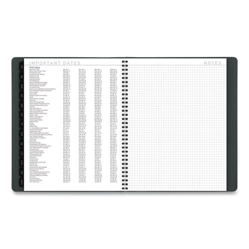 Contemporary Weekly-monthly Planner, 11 X 8.25, Forest Green, 2022