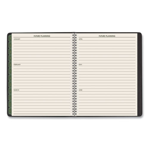 Recycled Weekly-monthly Classic Appointment Book, 8.75 X 7, Black, 2020
