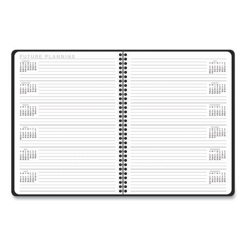 Contemporary Lite Weekly-monthly Planner, 11 X 8.25, Black, 2022