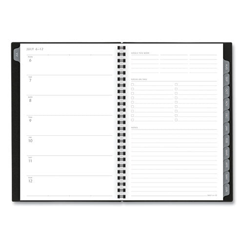 Elevation Academic Weekly-monthly Planner, 8.5 X 5.5, Black, 2020-2021